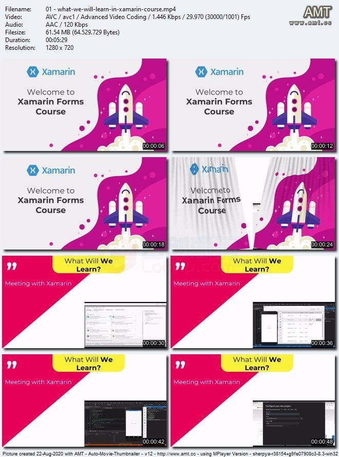 学习使用Xamarin和C#代码构建跨平台应用程序 视频教程 -2