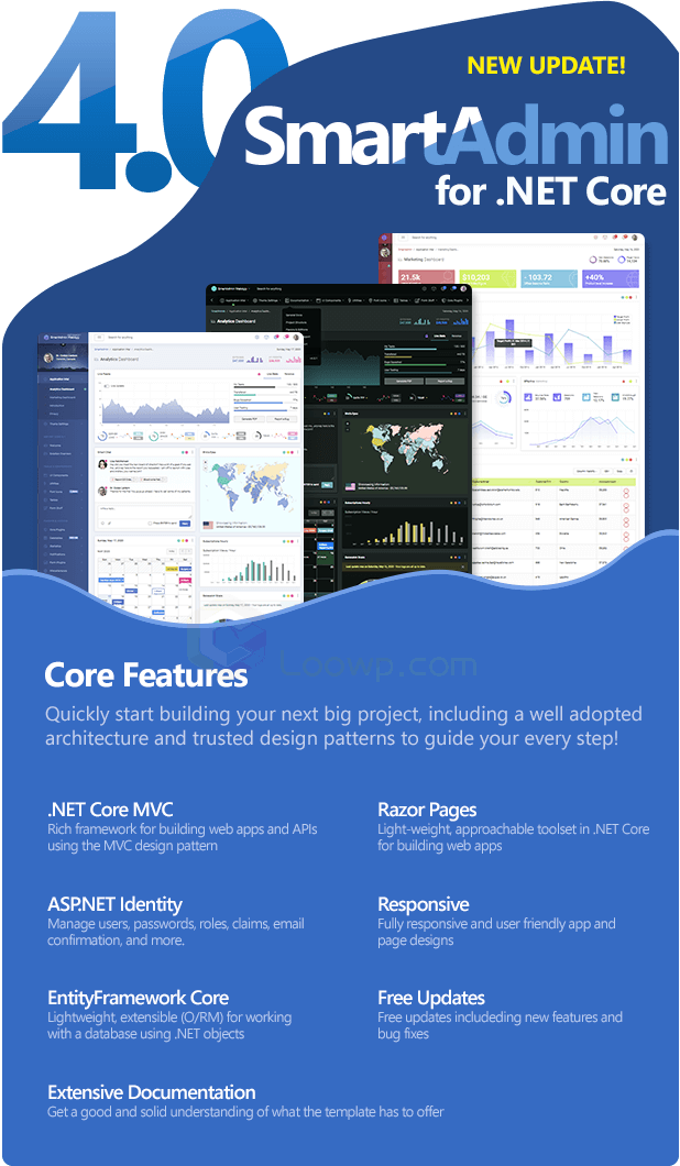 【SmartAdmin v4.3.2】ASP.NET内核自适应管理面板模板 -1