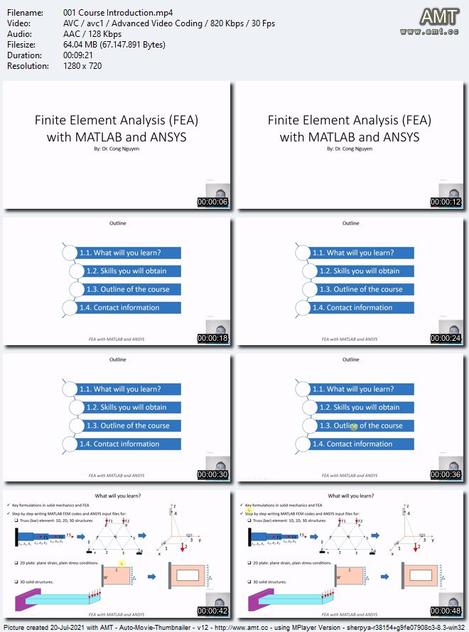 用MATLAB 和 ANSYS 进行有限元分析视频教程 -2