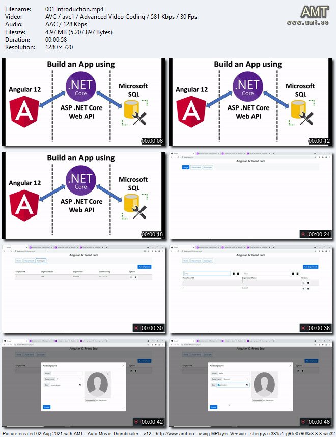 Angular 12 和 .NET Core Web API全栈开发从入门到精通视频教程 -1