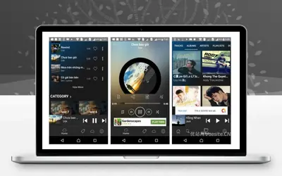 Android在线音乐播放器APP源码带后台_全开源可二开_优站网